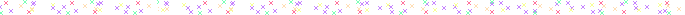flashing x-shaped sparkles