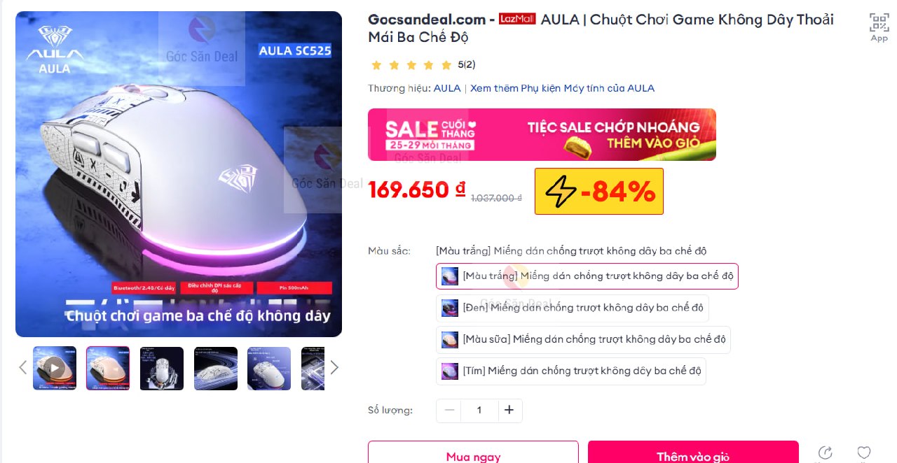 AULA | Chuột Chơi Game Không Dây Thoải Mái Ba Chế Độ