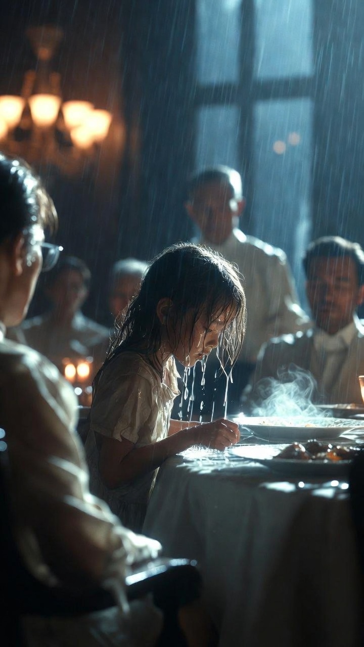 A drenched child asked for food, and an entire room learned what hunger had been hiding.