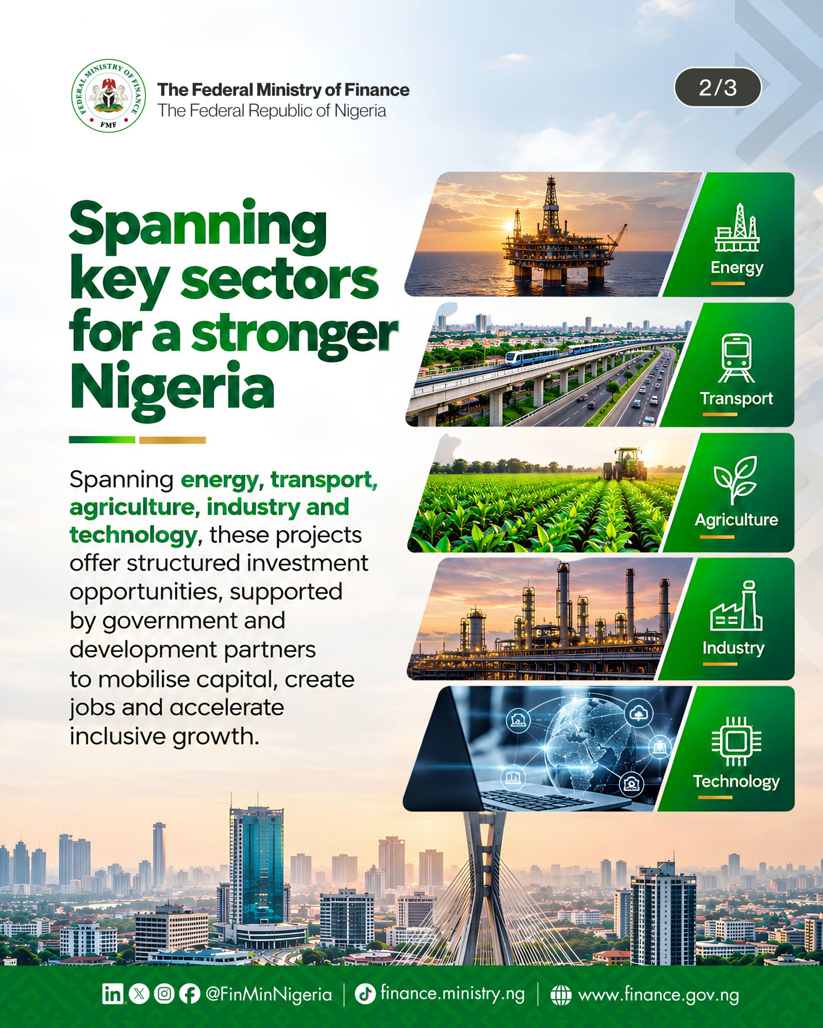 Proyectos de inversi&oacute;n en Nigeria: 65 iniciativas en cinco sectores