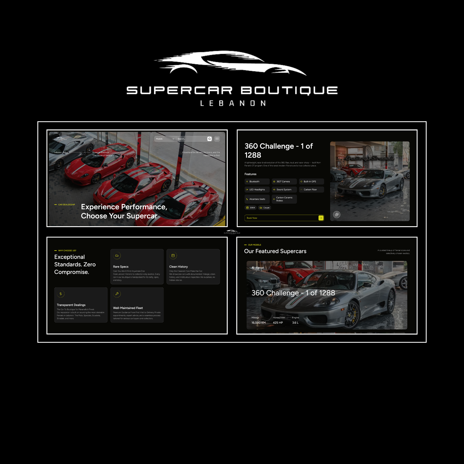 Supercar Boutique — Web Development