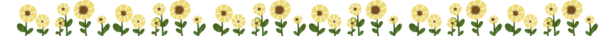 A divider thats themed after sunflowers