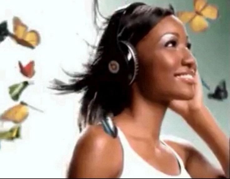 Girl listening to music