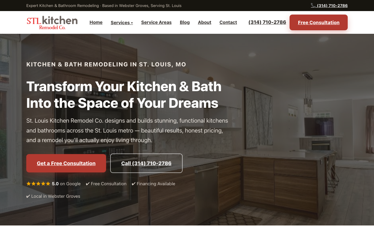 St. Louis Kitchen Remodel Co. homepage