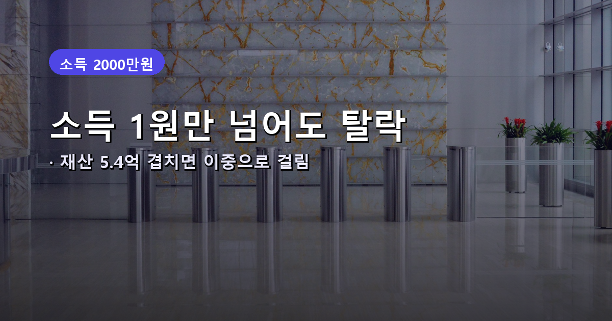 건강보험 피부양자 탈락 기준 안내 썸네일
