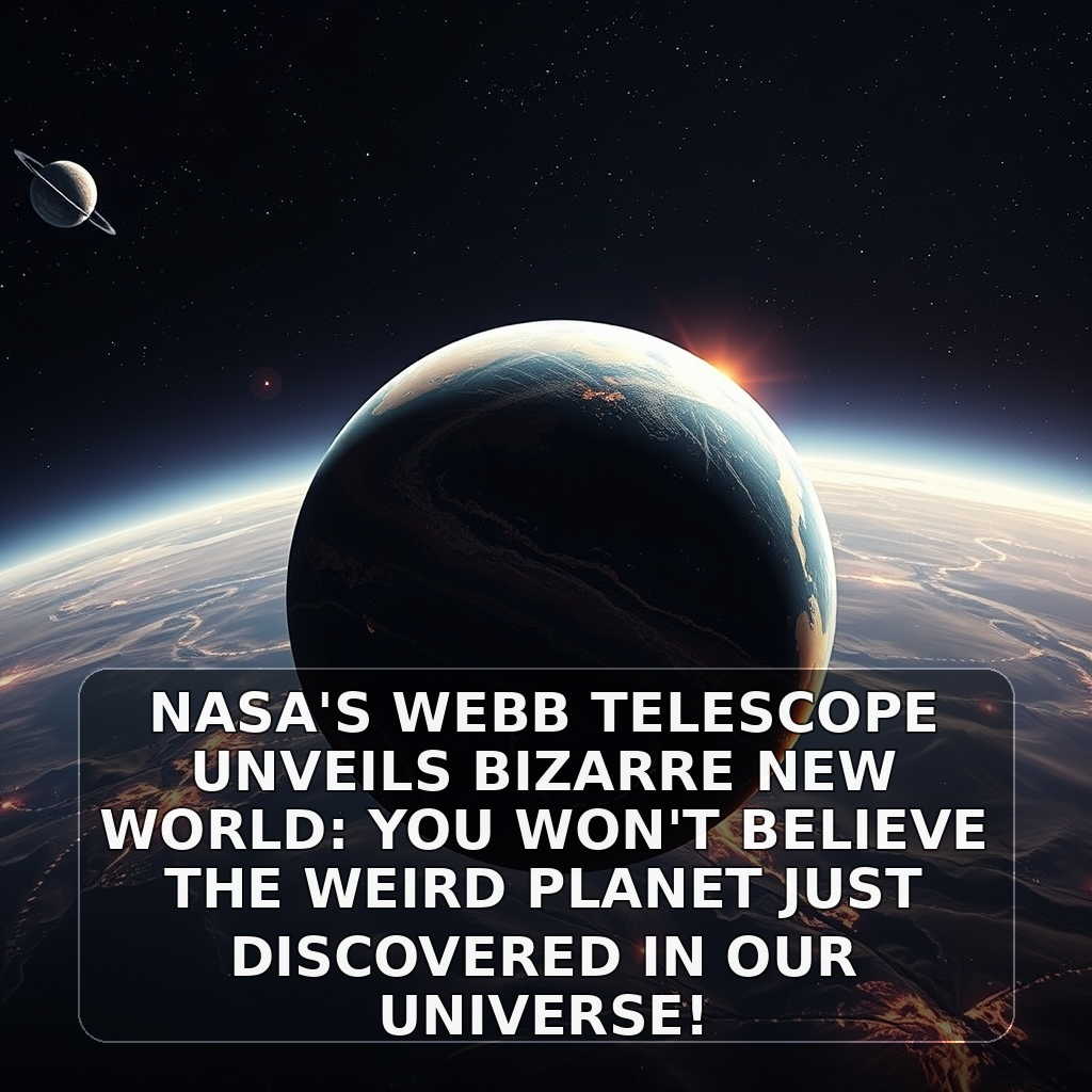 NASA's Webb Telescope Unveils Bizarre New World: You Won't Believe the Weird Planet Just Discovered in Our Universe! - AI generated cover image