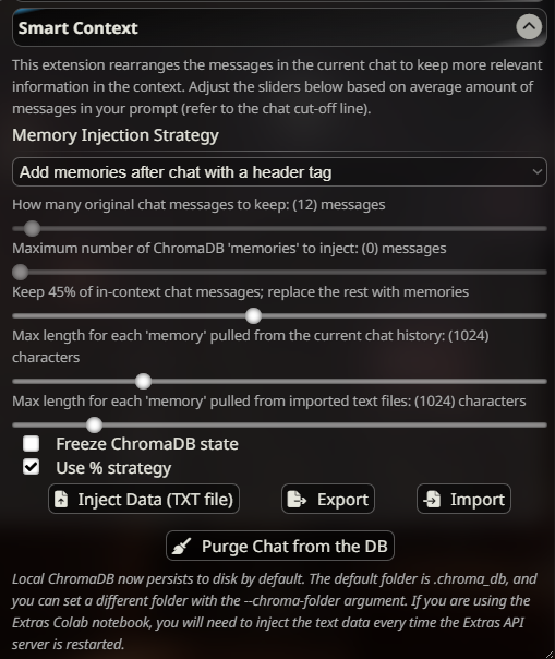 Smart Context Config Panel