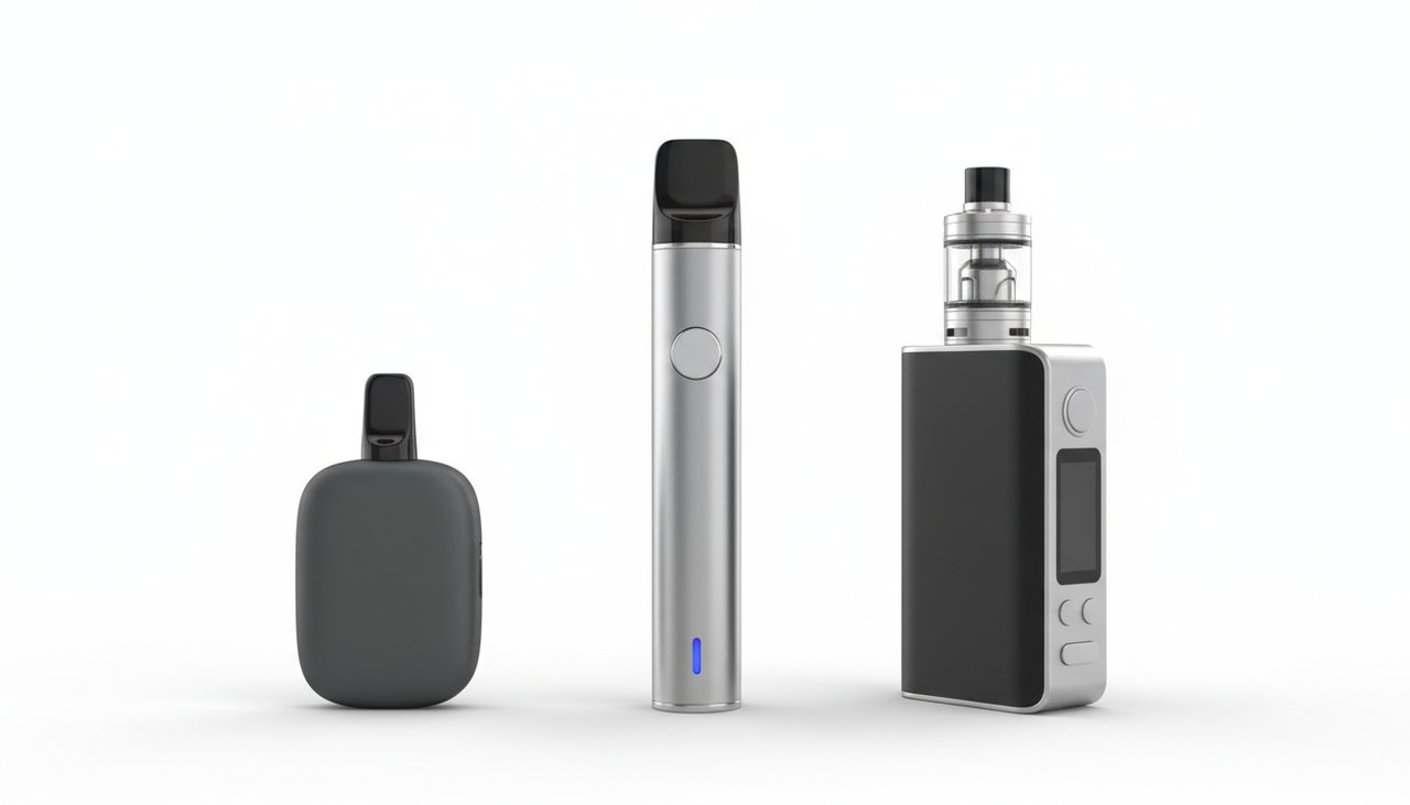 Les differents types de cigarettes electroniques : pod, tube et box mod