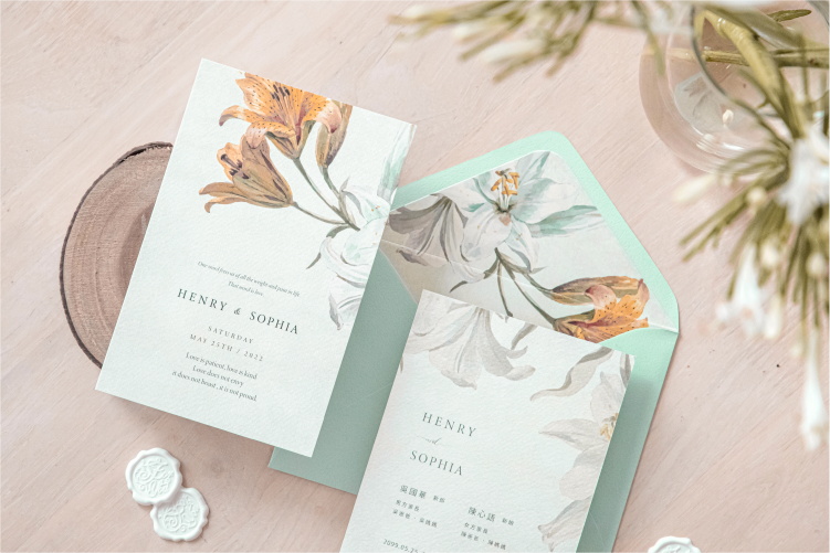 婚卡喜帖 - 杜鵑摯愛 商品圖3