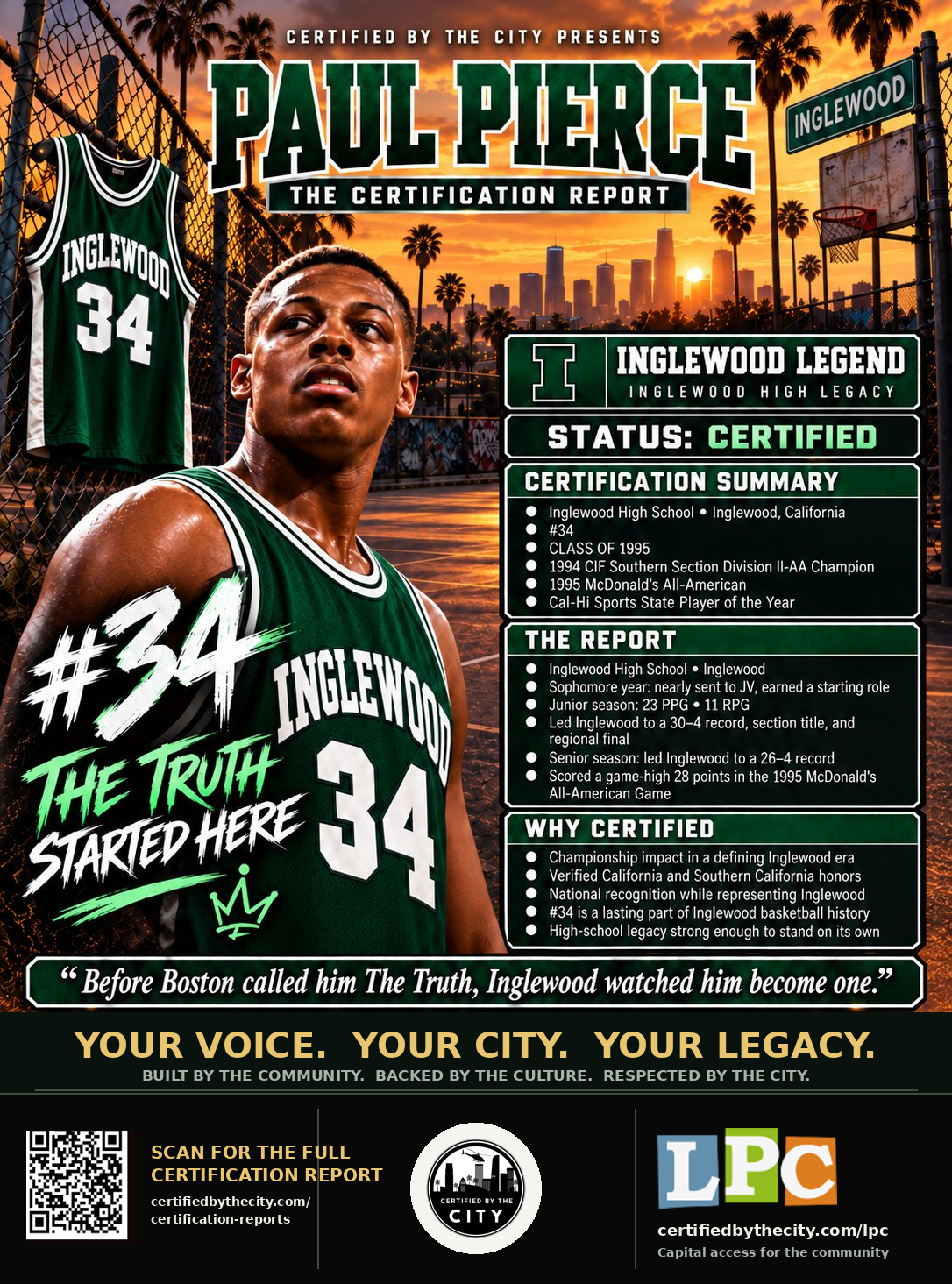 Certification Report — Paul Pierce