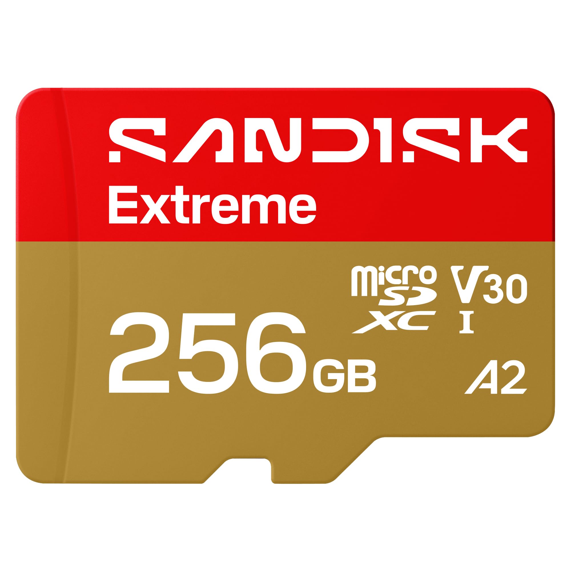 SANDISK 256B Extreme microSD UHS-I Card - Up to 245MB/s Read Speeds