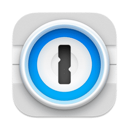 1Password logo — password manager for Mac with encrypted vault and browser autofill