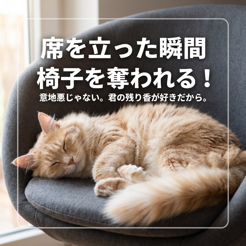 猫が椅子を奪う理由とは？愛情溢れる行動を解説 - Image 1