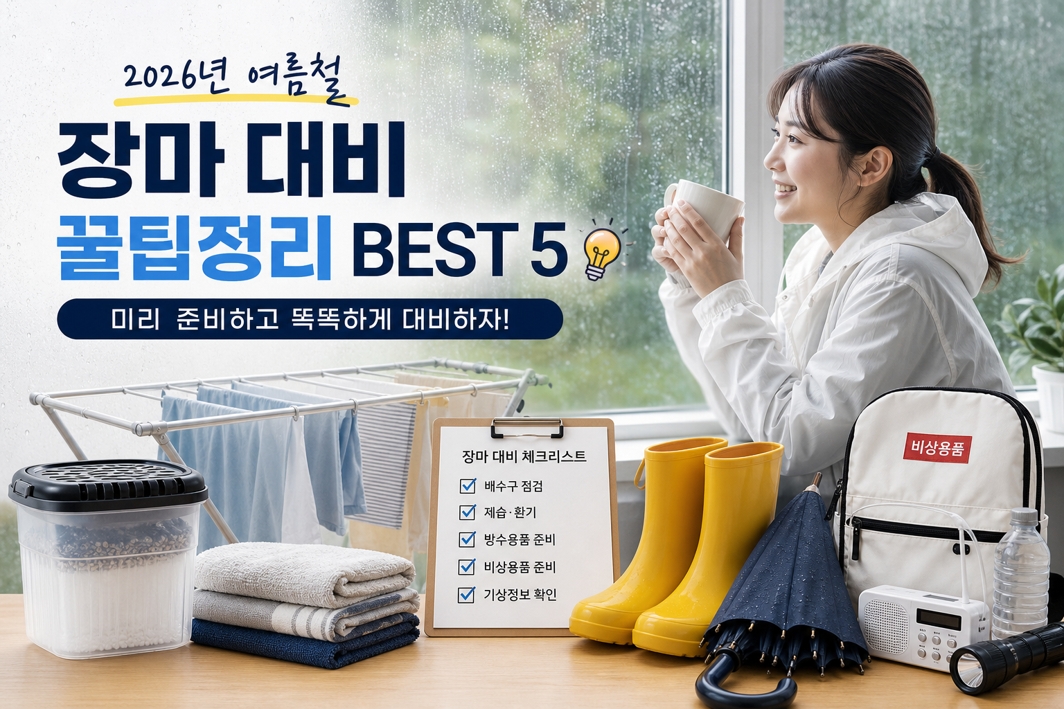 2026년 여름철 장마 대비 꿀팁정리 BEST 5💡