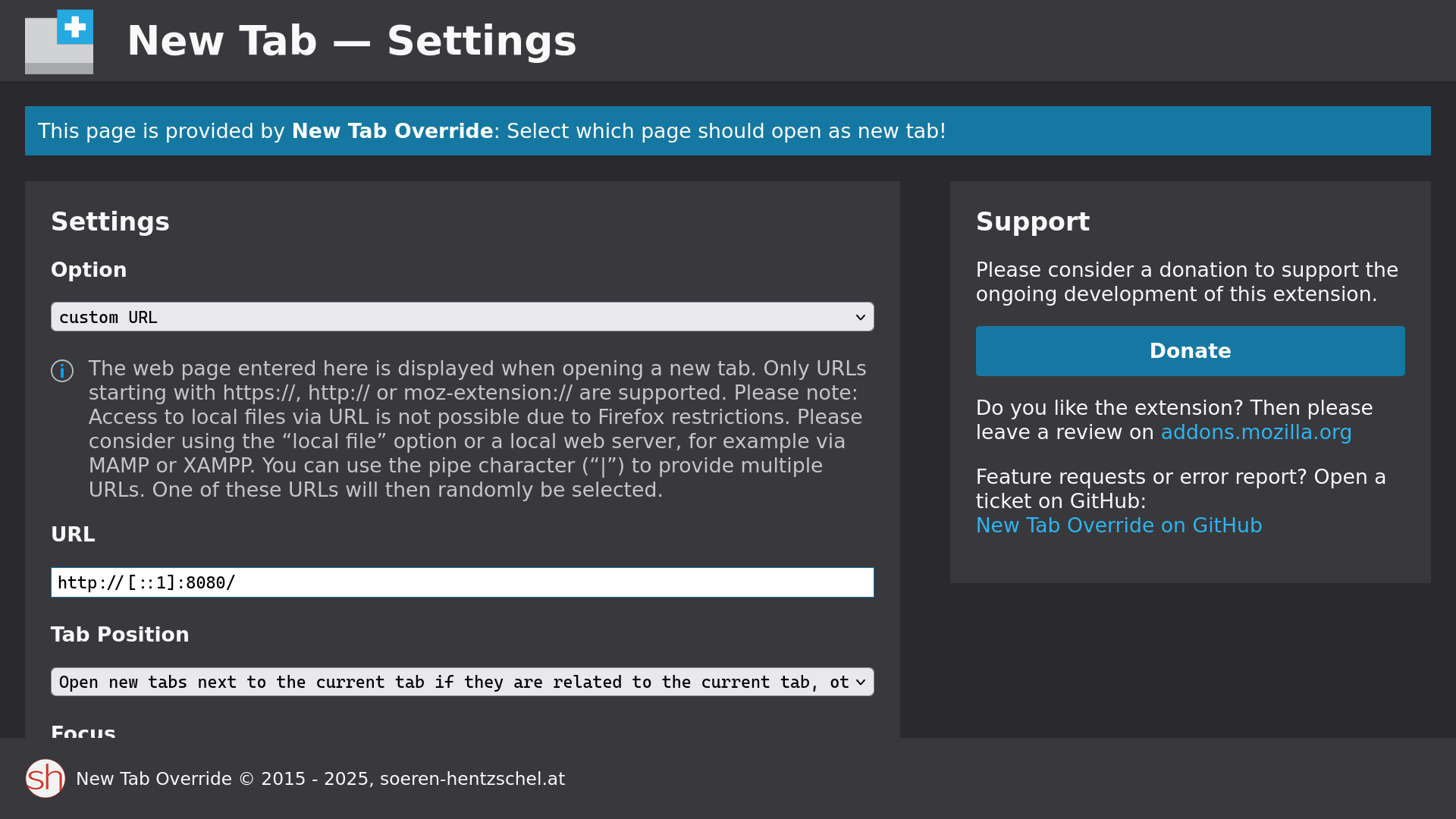 new-tab-override screenshot