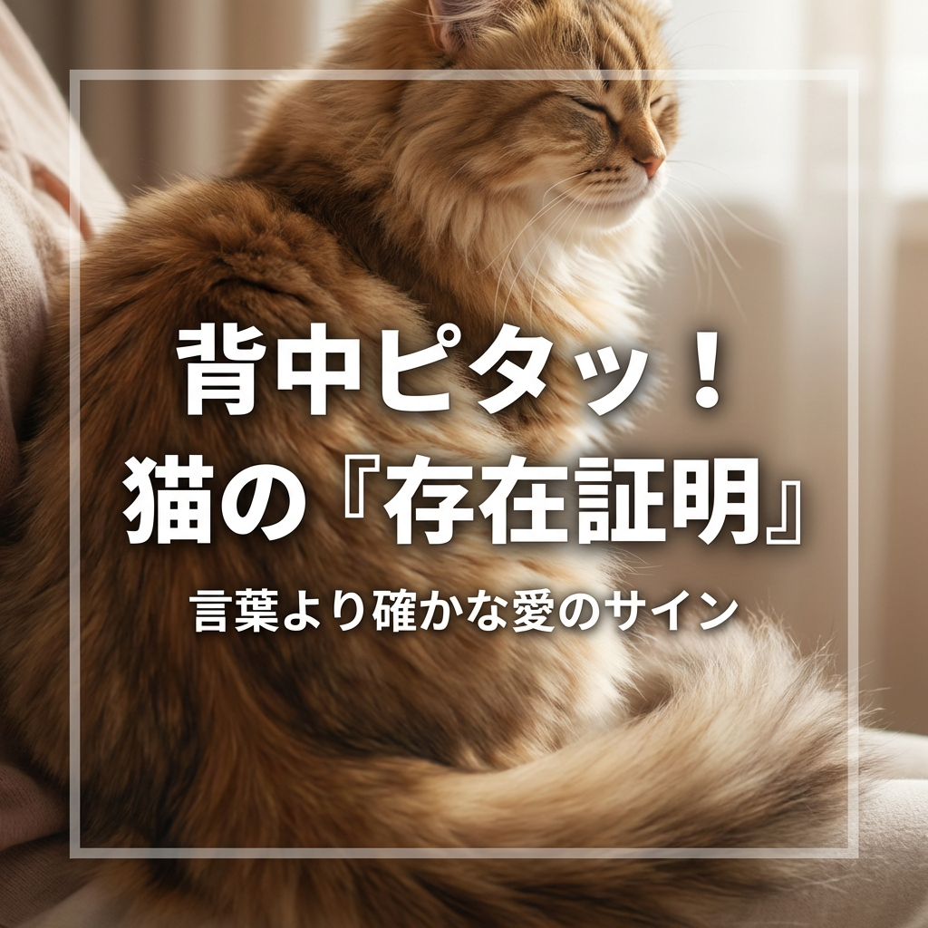 猫が背中をくっつける理由とその愛情表現 - Image 1