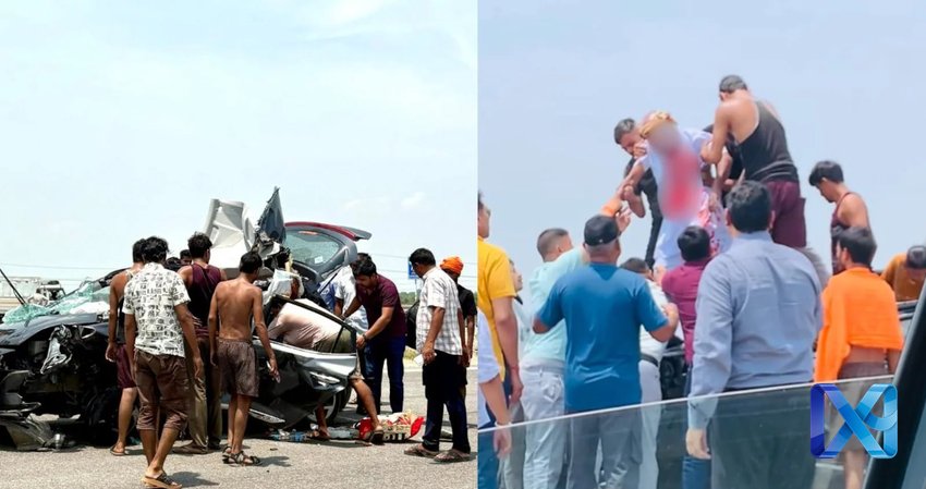 Heroic Supreme Court Lawyer Saves Family of Four from Ganga Expressway Car Crash