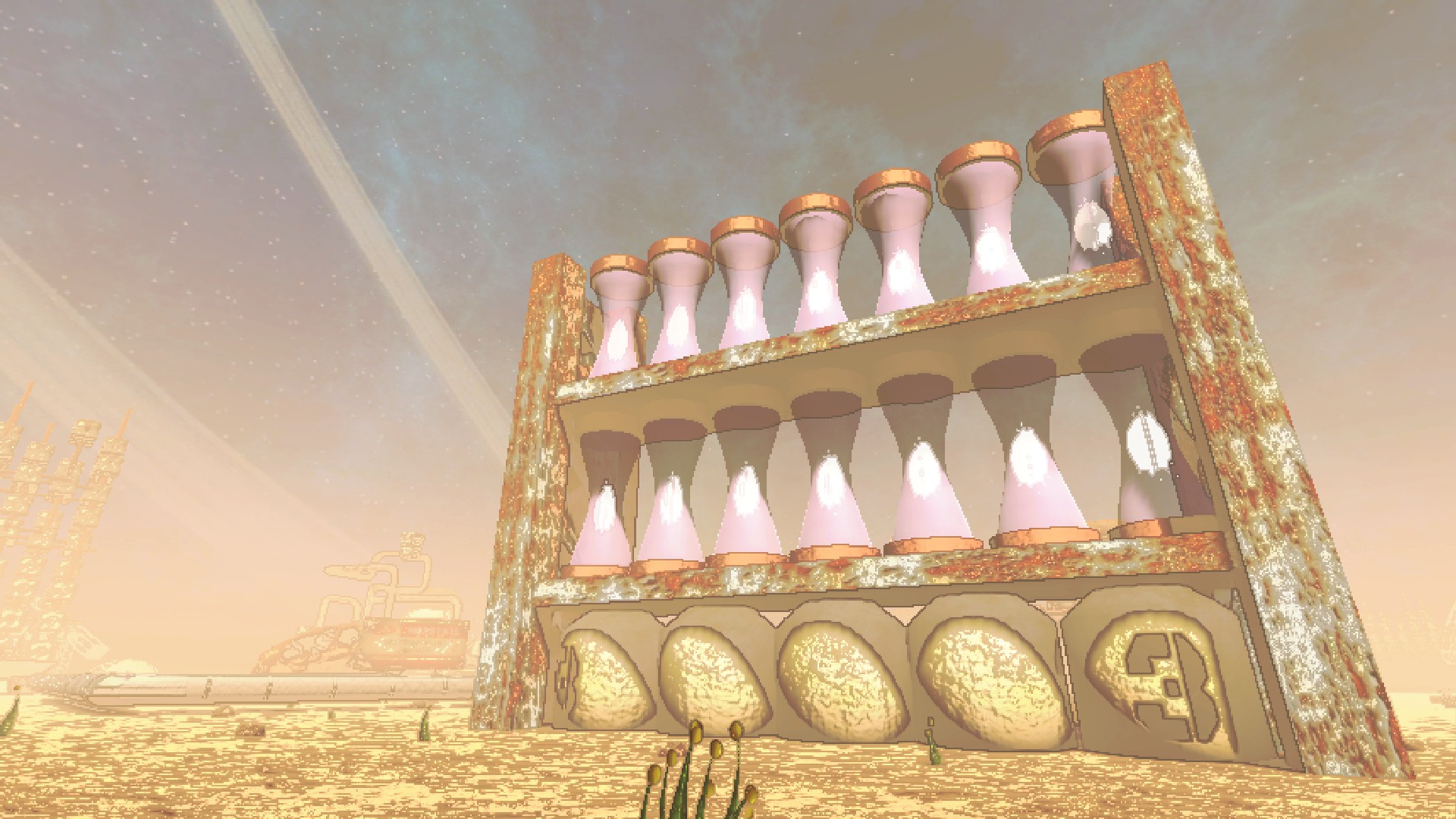 Weird energy tower thing.