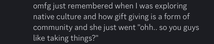 chem recalling the time when mel made an insensitive comment about native americans to chem, who is bodily native american on top of mexican