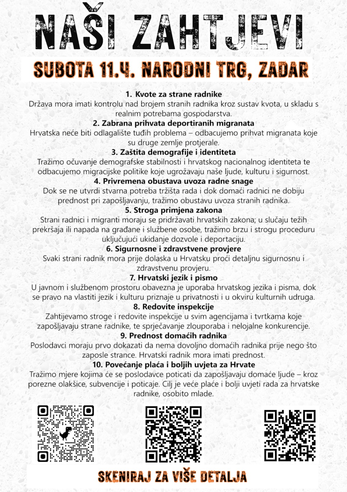 PROSVJED „Za spas hrvatske kulture - NE zamjeni stanovništva“ - slika 2