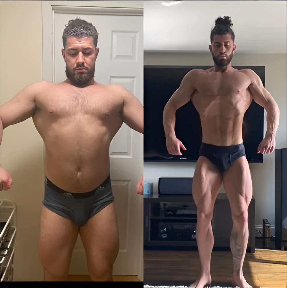 Client before and after