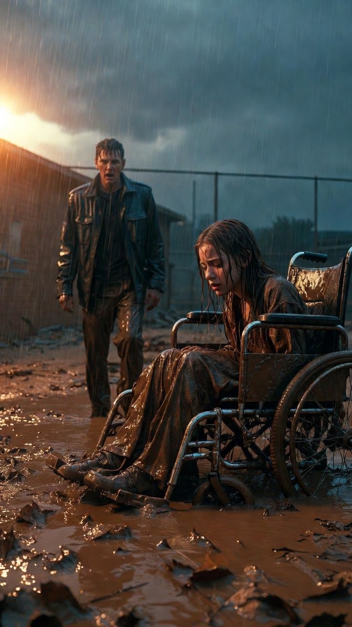 HE SHOVED A DISABLED GIRL INTO THE MUD BEHIND SCHOOL… THEN HER FATHER’S VOICE DESTROYED HIM