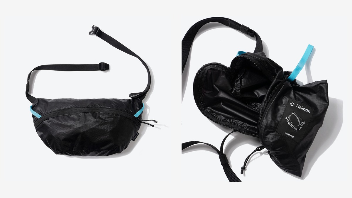 Helinox Packable Waist Bag 腰包外觀與內部收納空間