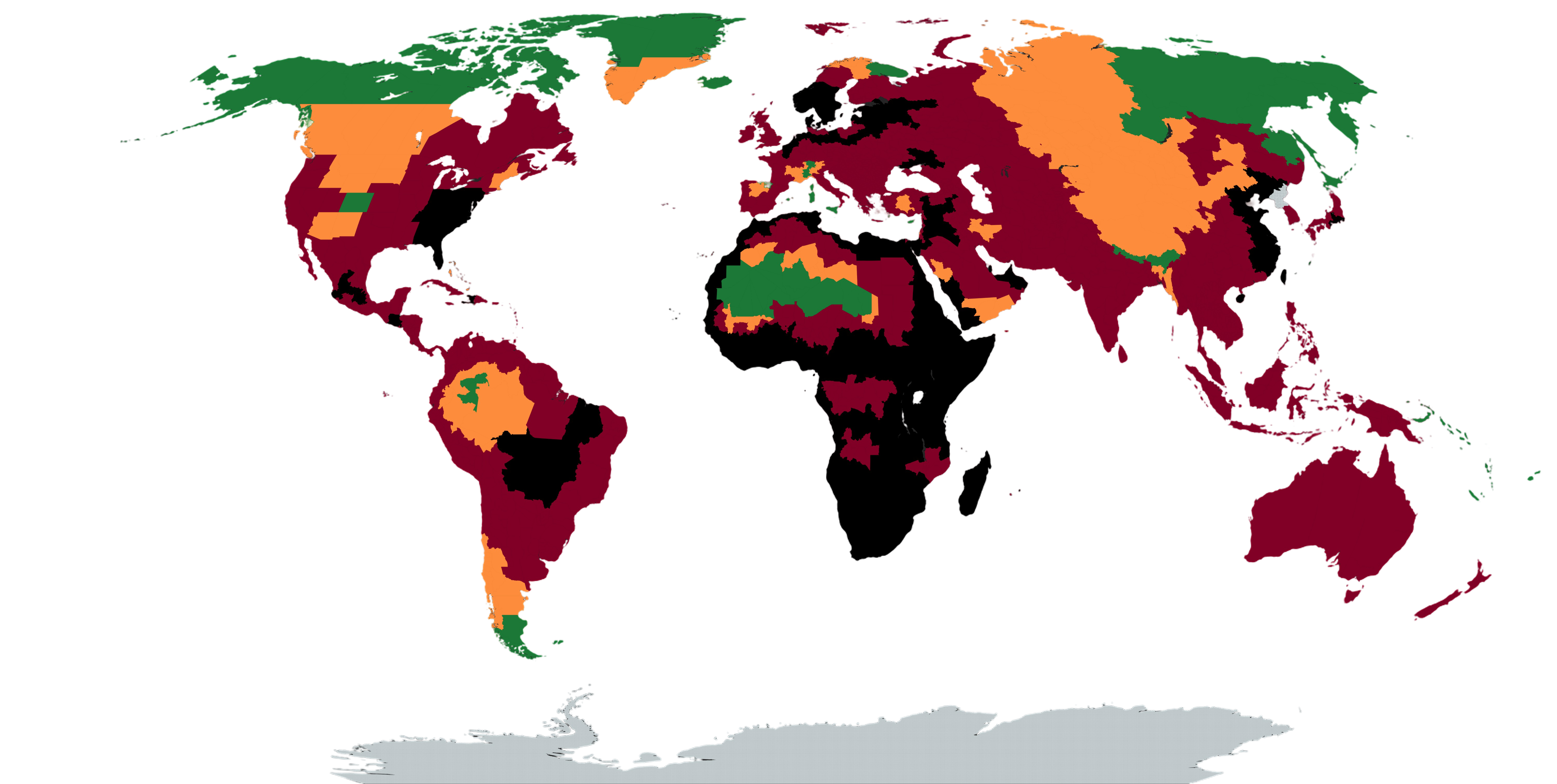 Global Necronyl Infection Map