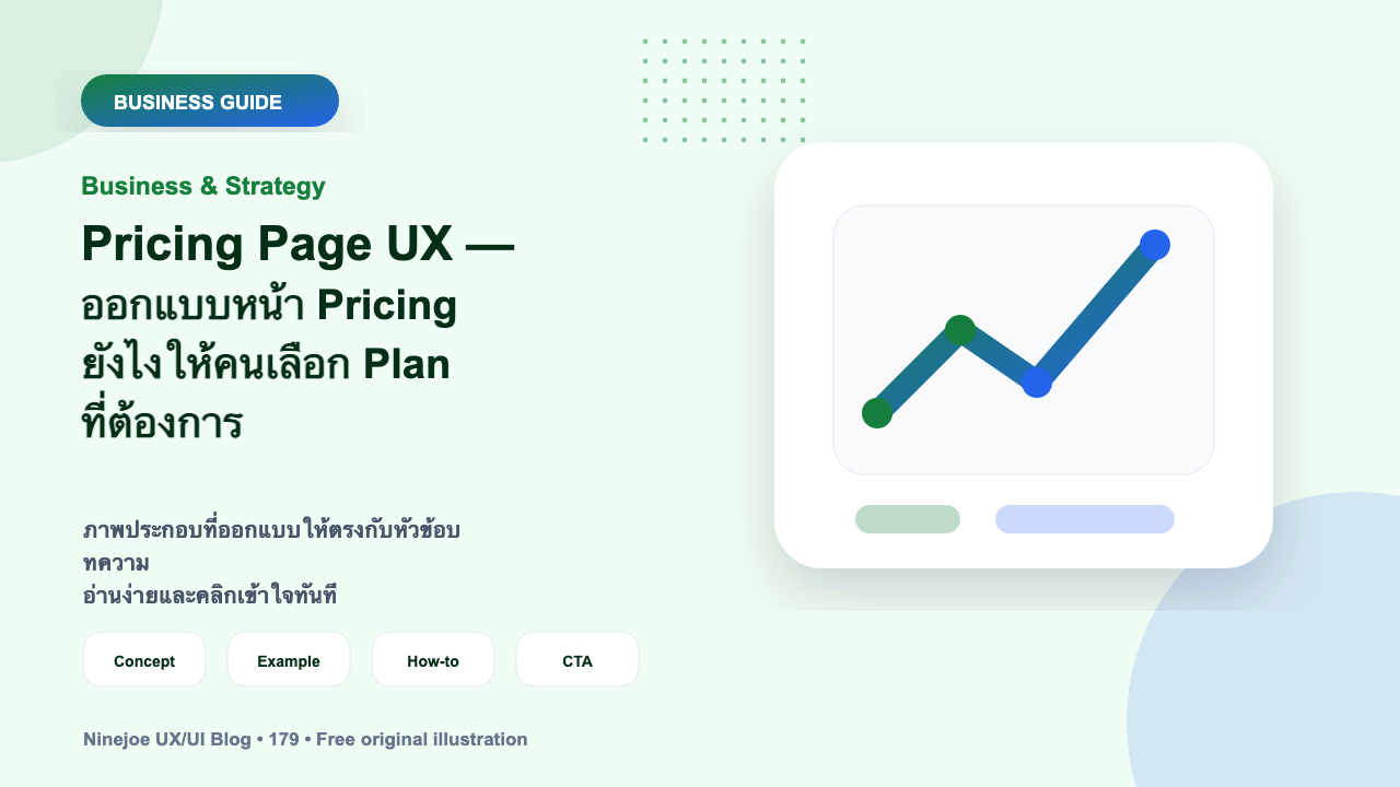 Pricing Page UX — ออกแบบหน้า Pricing ยังไงให้คนเลือก Plan ที่ต้องการ