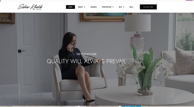Sahar Khatib Real Estate Website