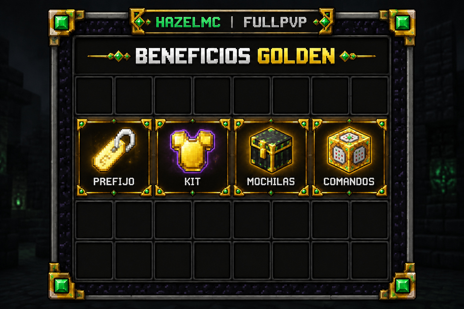 Beneficios GOLDEN de HazelMC FullPvP