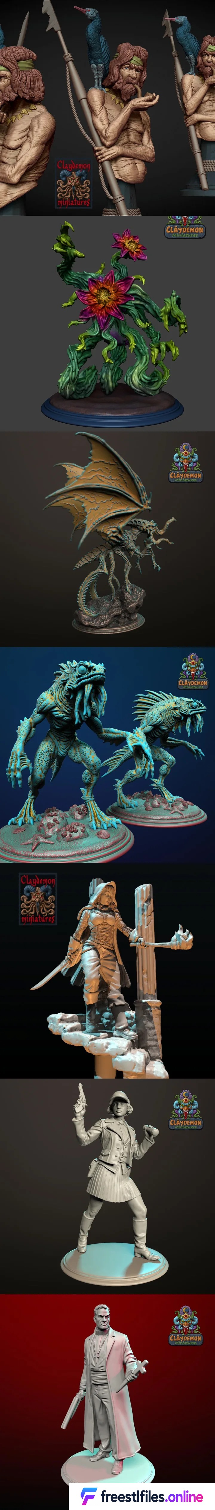 Claydemon Miniatures June 2026 STL Render