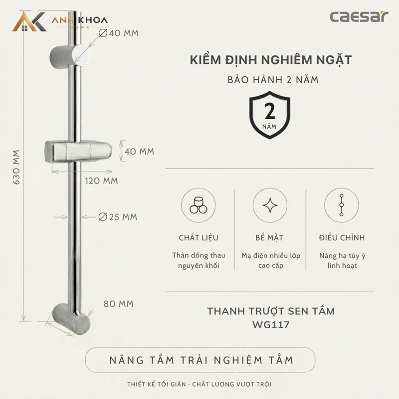 thanh truot caesar wg117 1