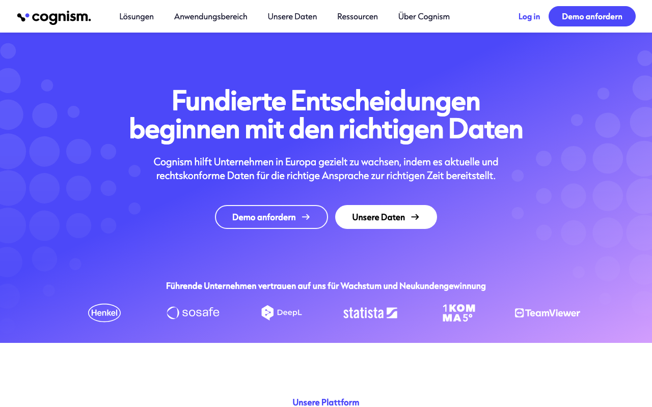 Cognism - premium B2B sales intelligence platform