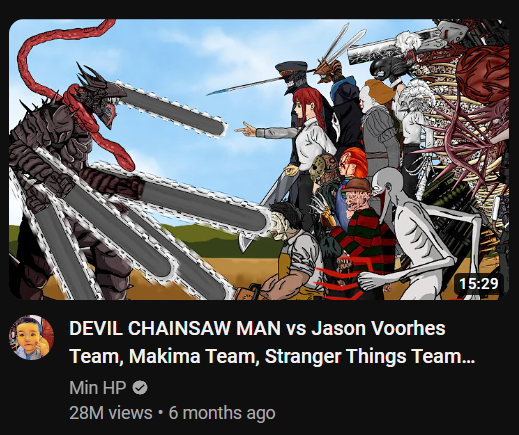 This random Chainsaw Man vid has more views than any of the trailers for the anime