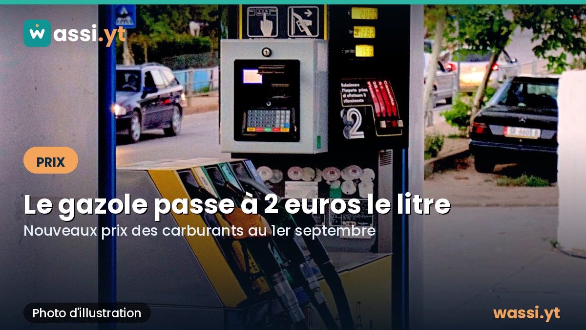 Carburant à Mayotte : le gazole atteint 2 euros le litre au 1er septembre
