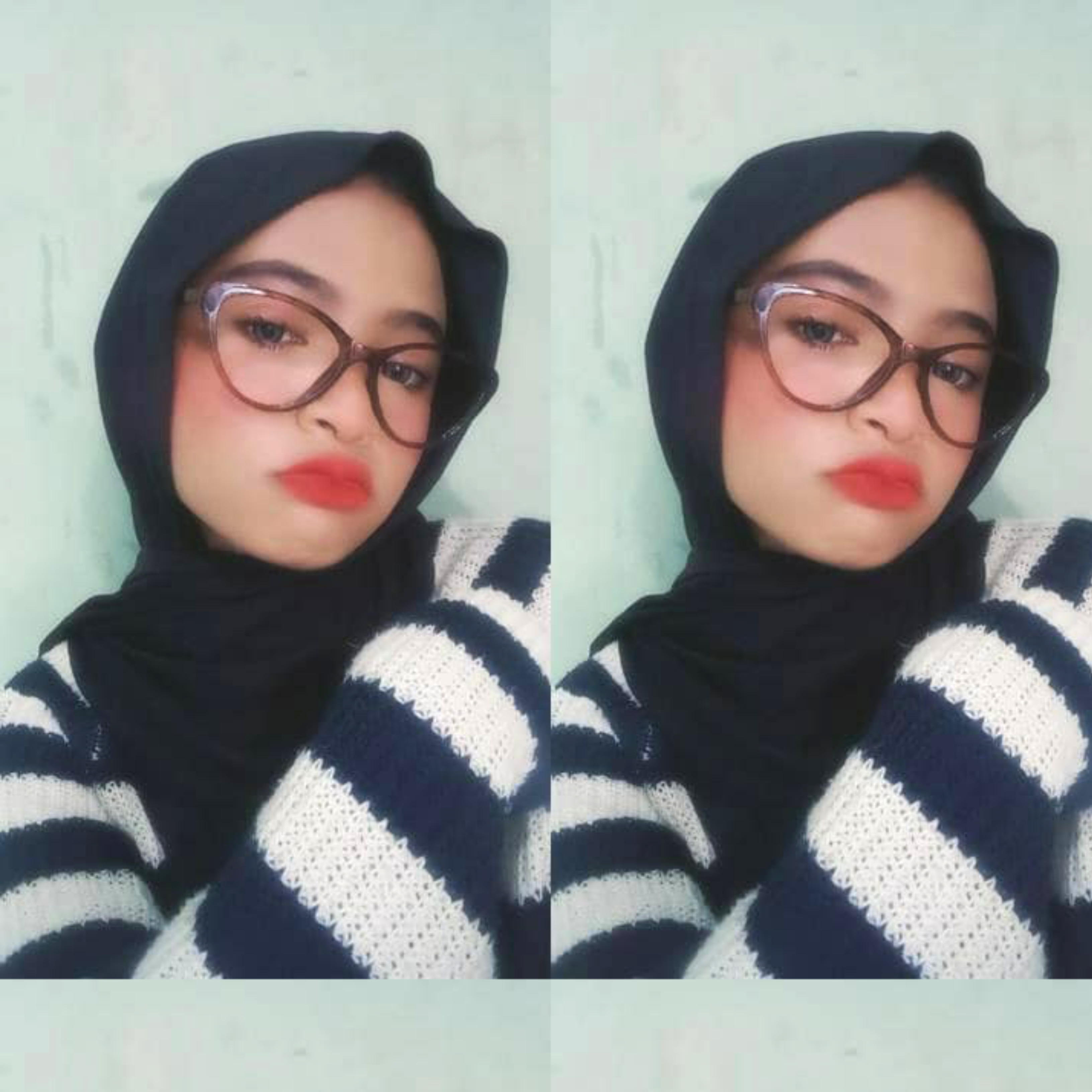 Pasangan sedang tersenyum dengan latar senja yang indah