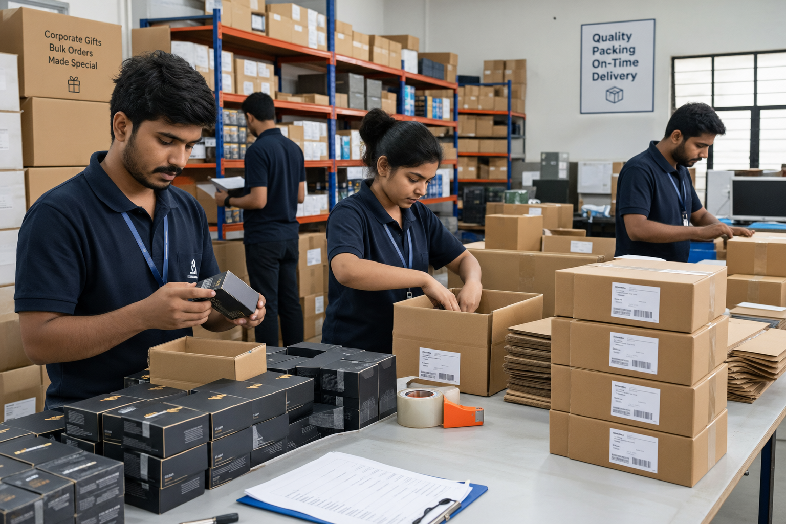 Bulk order fulfillment warehouse