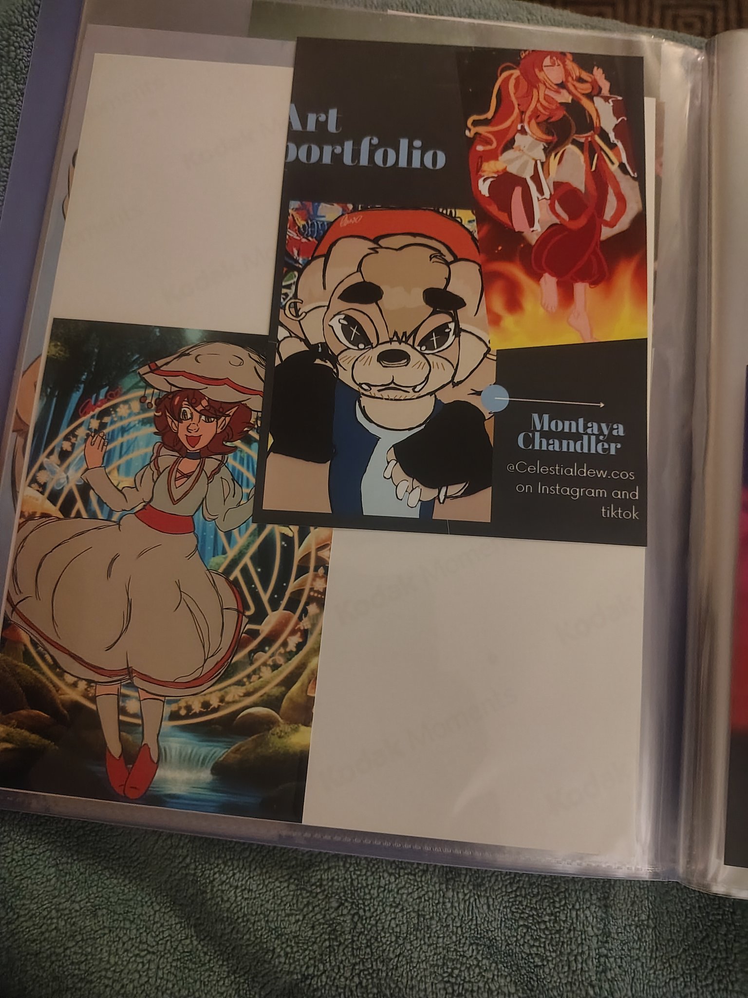 portfolio card and forest elf