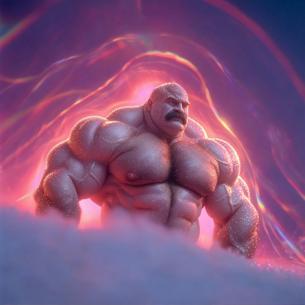 glitter aurora titan in the clouds