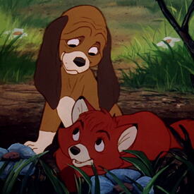 Copper, you're my best friend. (And you're mine too, Tod.) And we'll always be friends forever. Won't we? (Yeah, forever.)