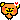pixelated bear dancing with floating hearts