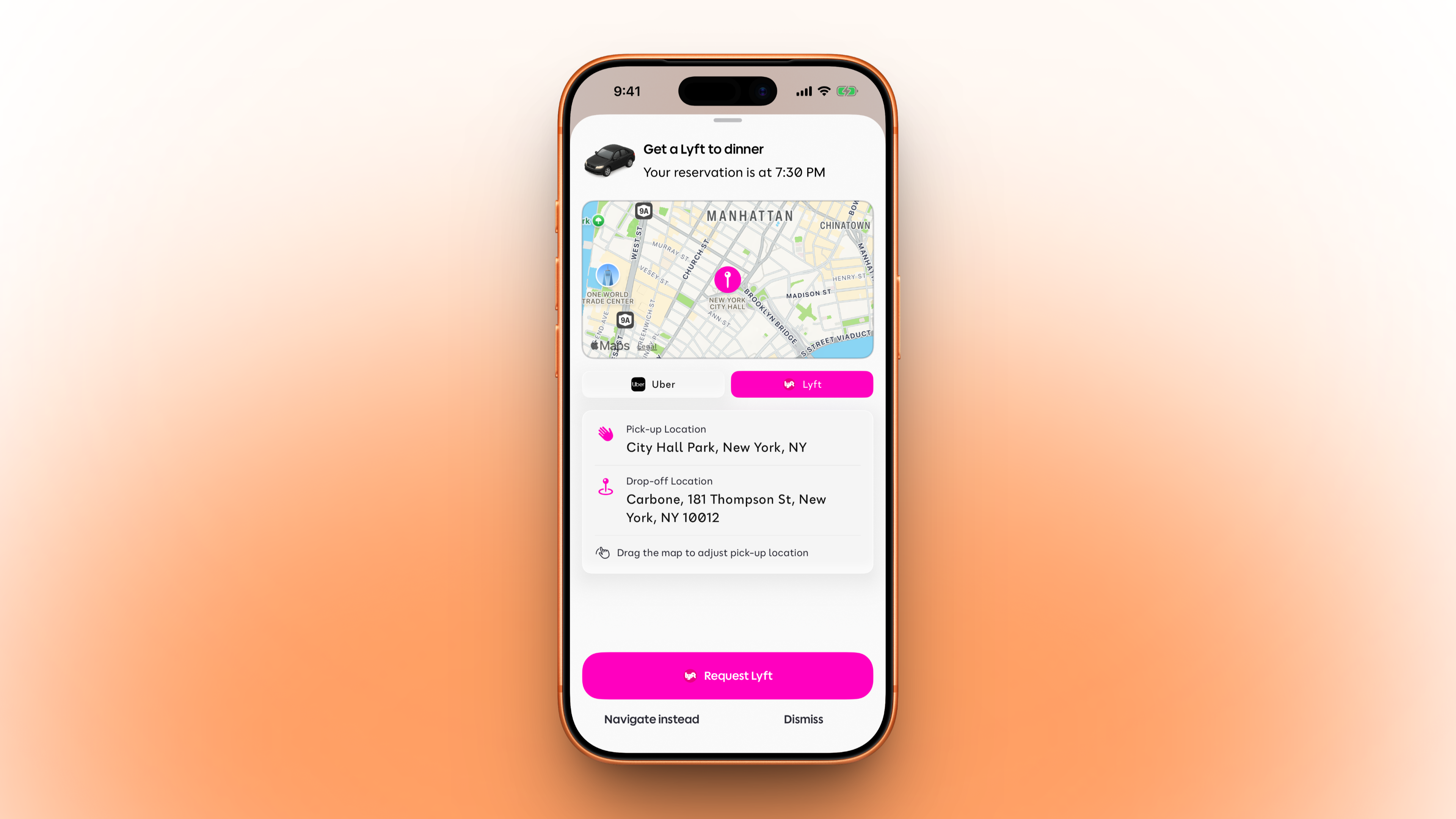 Poppy rideshare action in New York