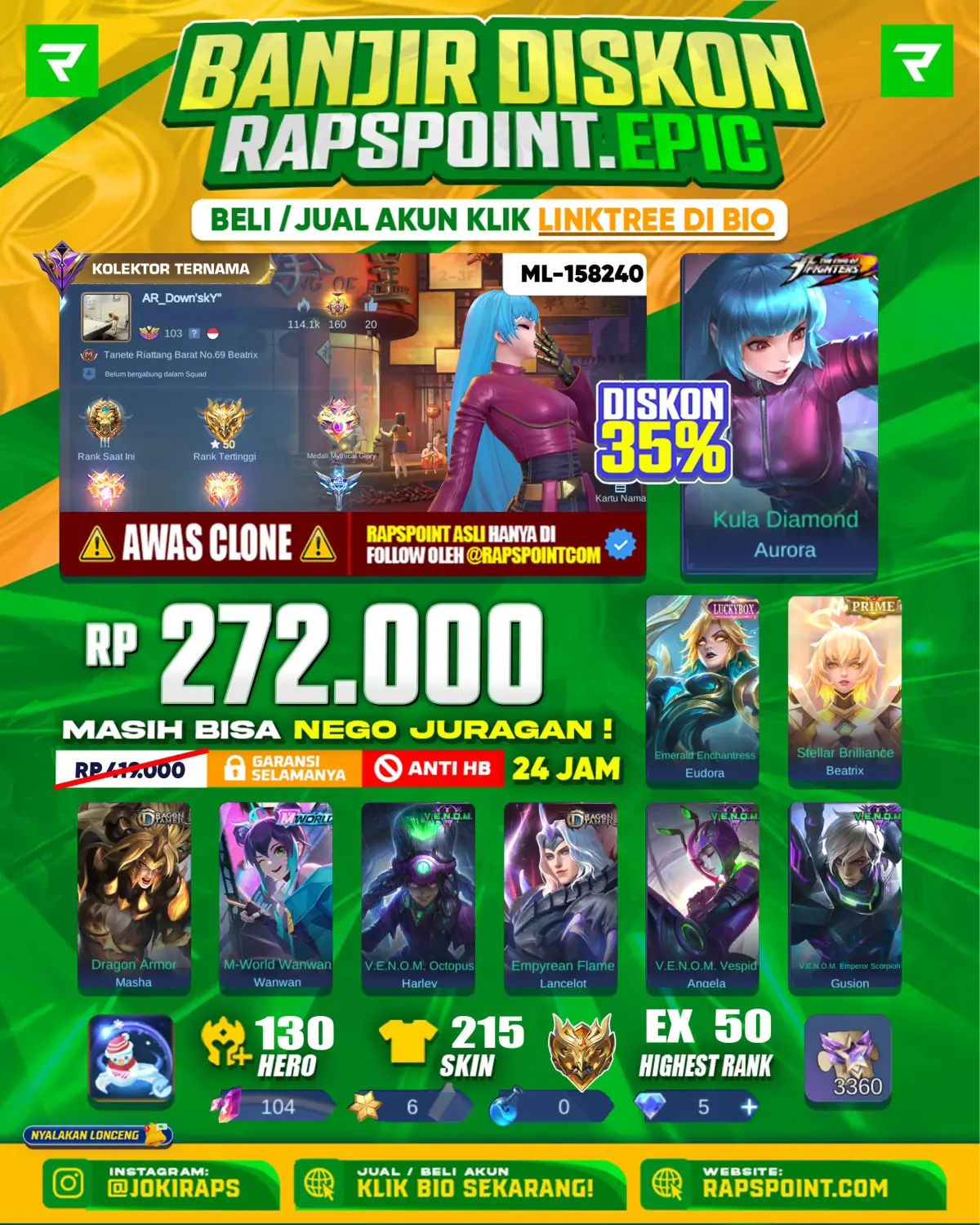 HAYABUSA 110 SKIN • EX MYTHIC