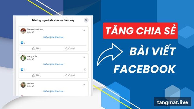 Post Shares service on Facebook at Tangmat.live