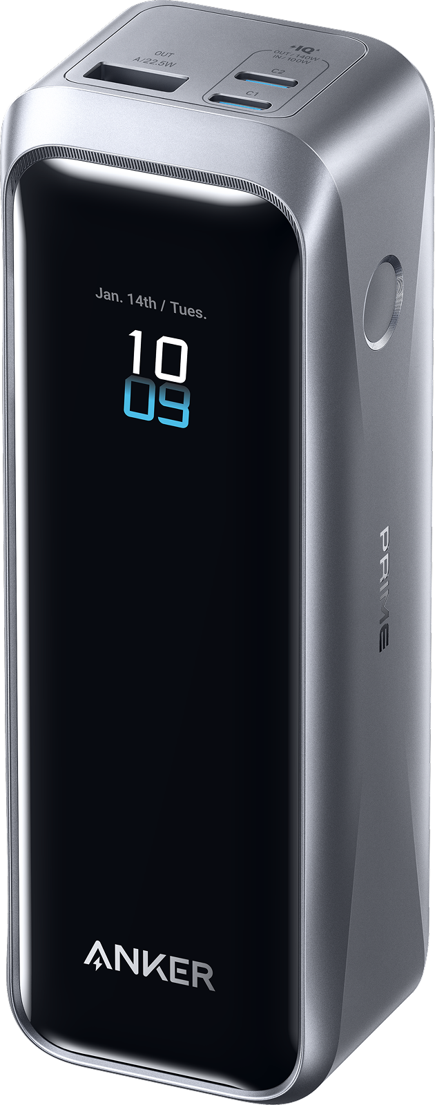Dark grey Anker Prime 20K 220W power bank