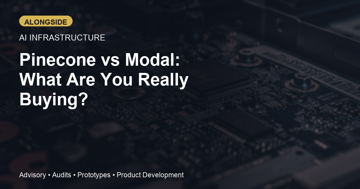 Pinecone vs Modal: Which AI Stack Layer Are You Actually Buying?