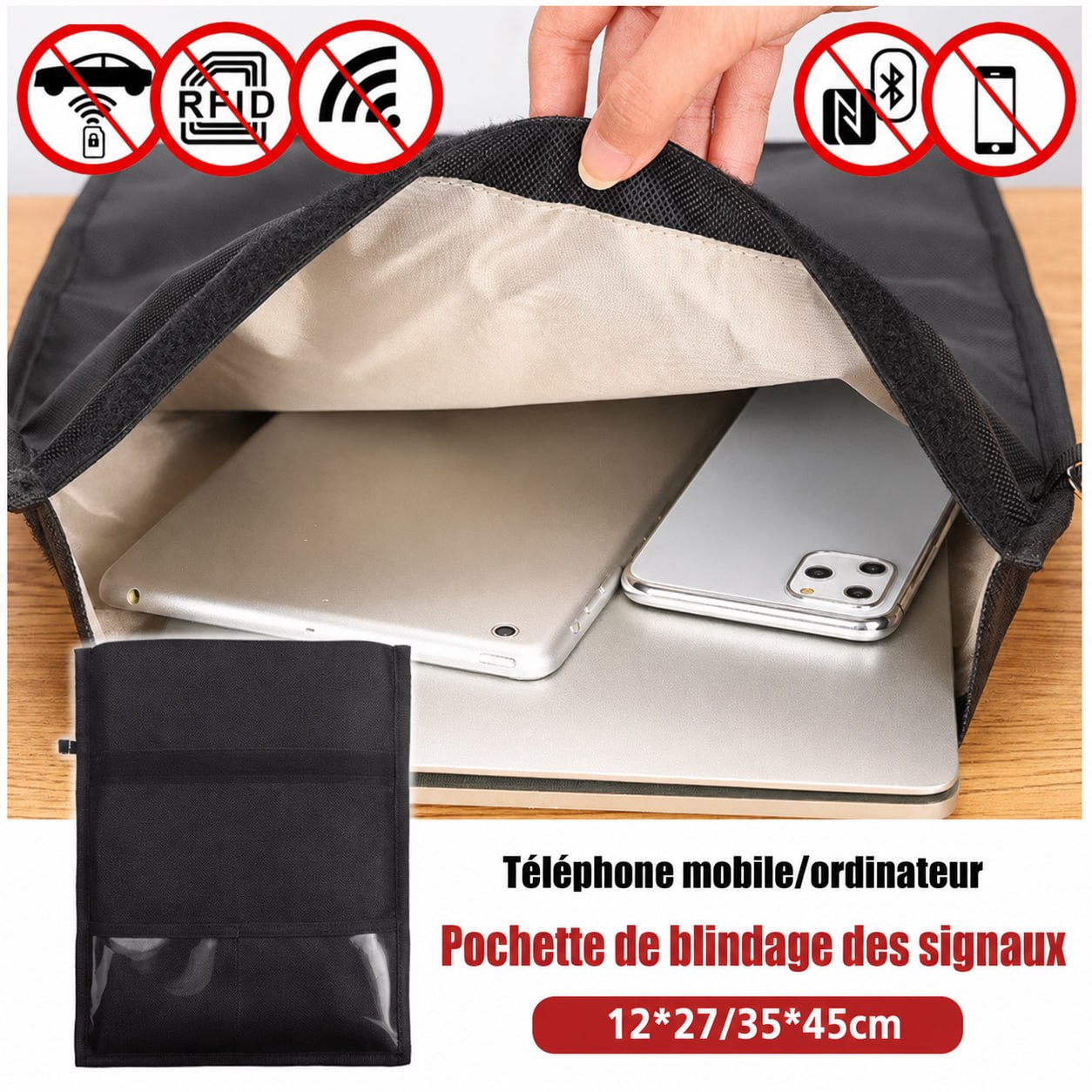 Sac Faraday anti-ondes pour manifestation