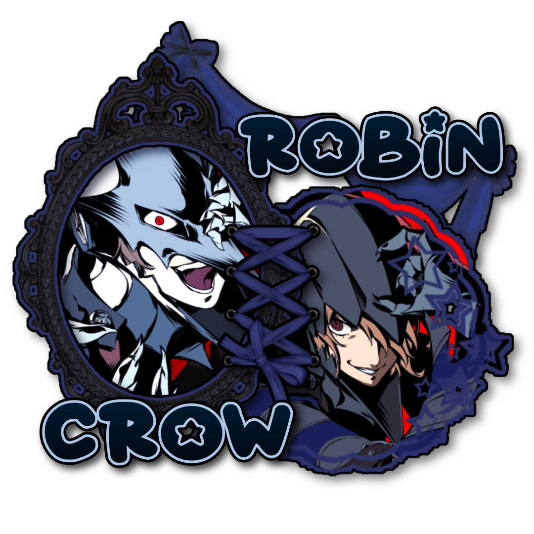 Alt text: Robin / Crow. End alt text.