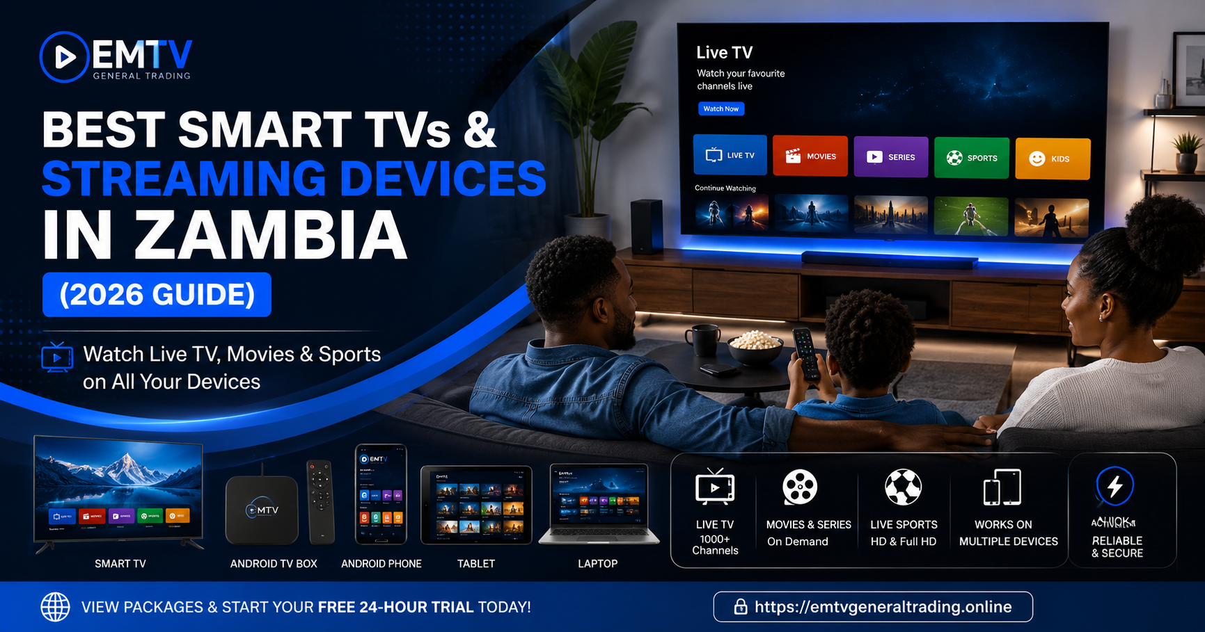 How to watch Live TV, Movies and Sports Online in Zambia(2026 Guide)